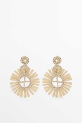 Round Paper Earrings from Massimo Dutti