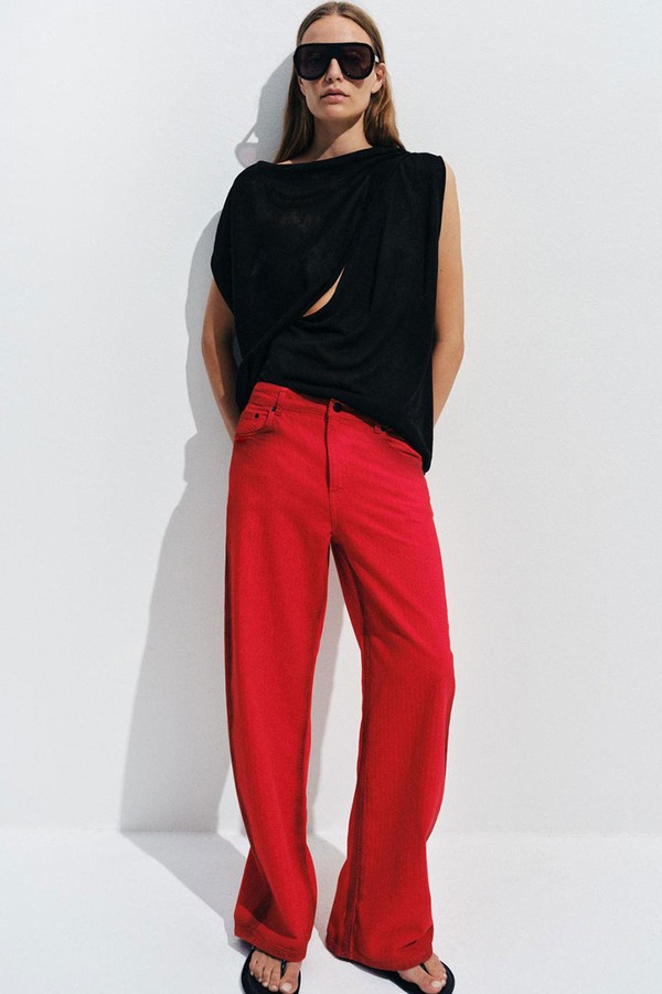 Low-Rise Wide-Leg Jeans from Zara