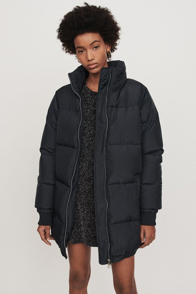 Long Hooded Puffer Coat