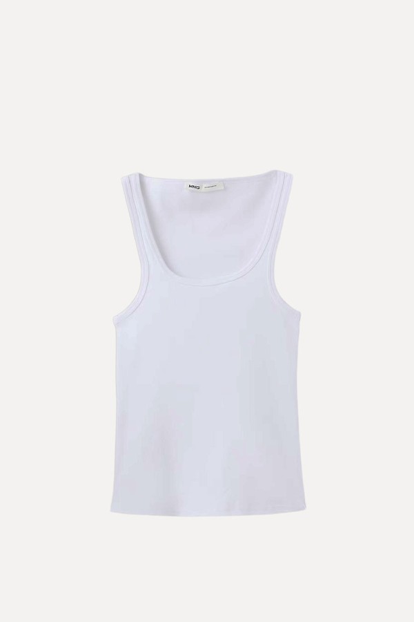 Fitted Spaghetti Strap Top from Mango