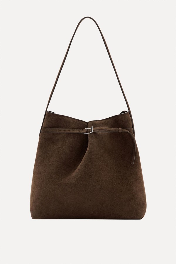 Suede Bucket Bag