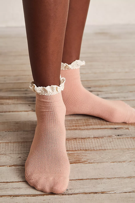 Beloved Waffle Knit Ankle Socks from Free People