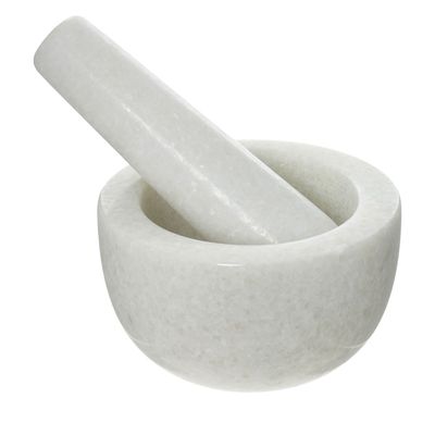 White Marble Mortar & Pestle