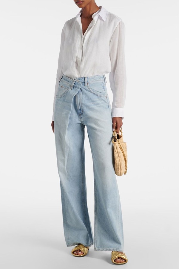 Vana Low-Rise Wide-Leg Jeans from Agolde