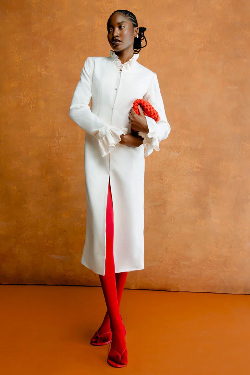 Nanya Frill Midi Court Coat