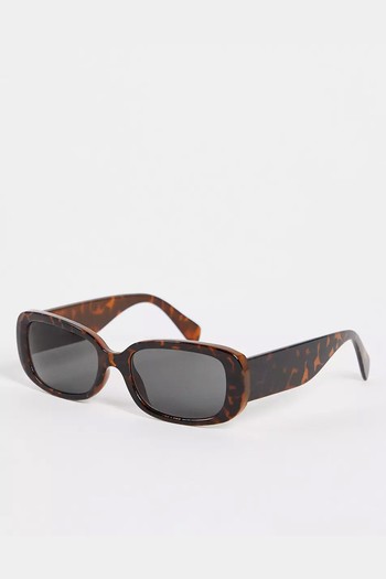 Rectangular Sunglasses In Tortoiseshell from Weekday