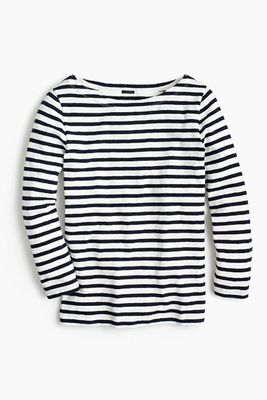 Striped Boatneck T-Shirt from J.Crew