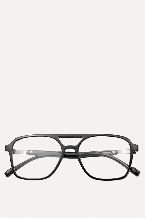 Retro Pilot Blue Light Glasses from Skyway