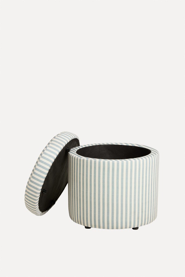 Leo Fabric Storage Ottoman from Habitat