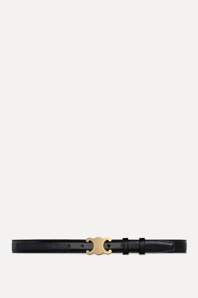 Medium Triomphe Belt In Smooth Calfskin from Celine