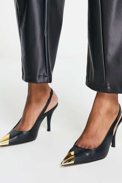 Scandal Toe Cap Slingback Mid Shoes from ASOS