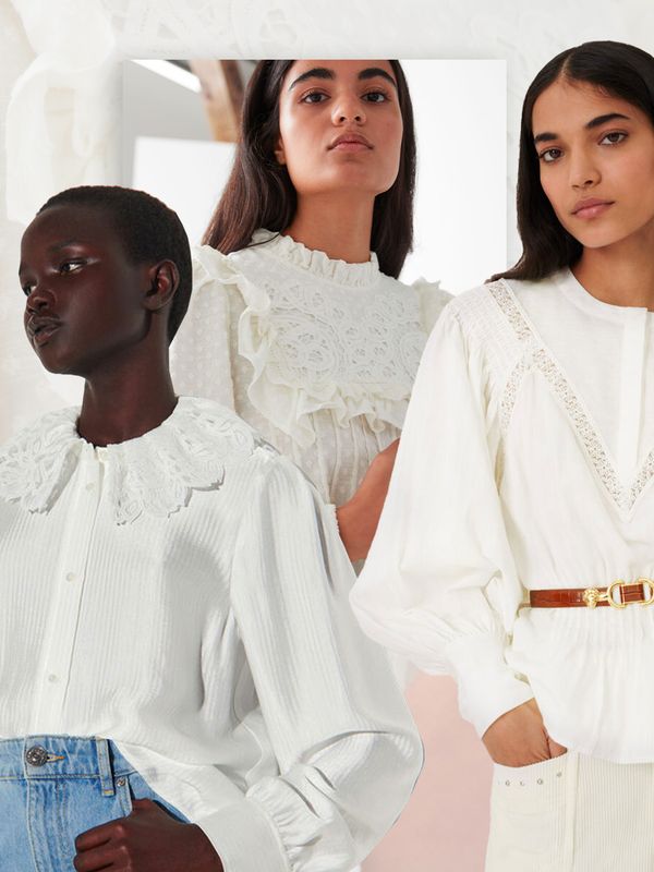 15 New White Blouses We Love