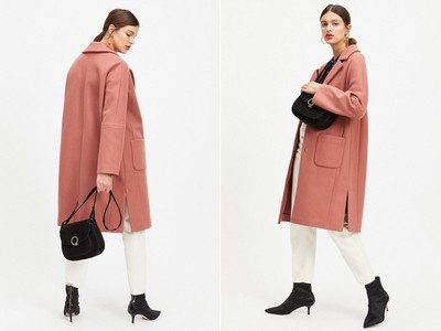 Patch Pocket Midi Coat