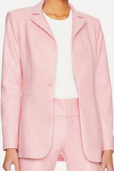 Breann Faux Leather Blazer from Alice + Olivia