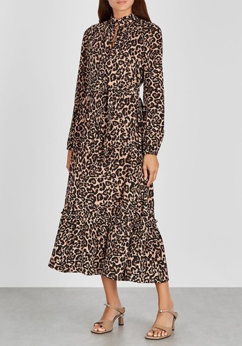 Antoinette Leopard-Print Midi Dress from Baum Und Pferdgarten