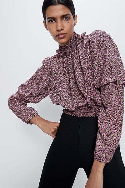 Floral Print Crop Top from Zara