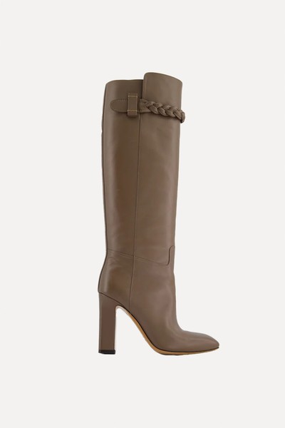 Knee High Leather Heeled Boots from Valentino