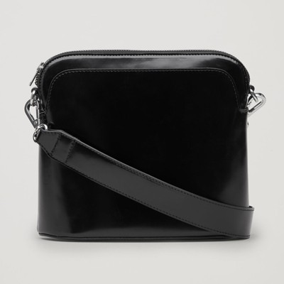 Polished Leather Crossbody Bag from Cos