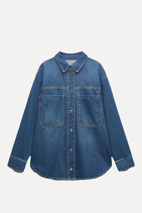 Oversized Denim Shirt from Zara