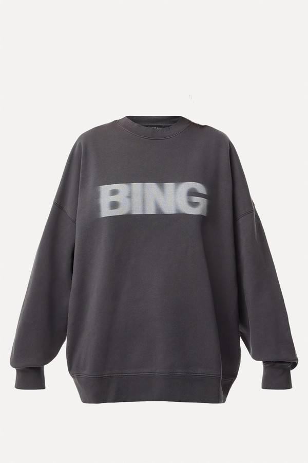 Miles Blur Oversized Sweatshirt from Anine Bing