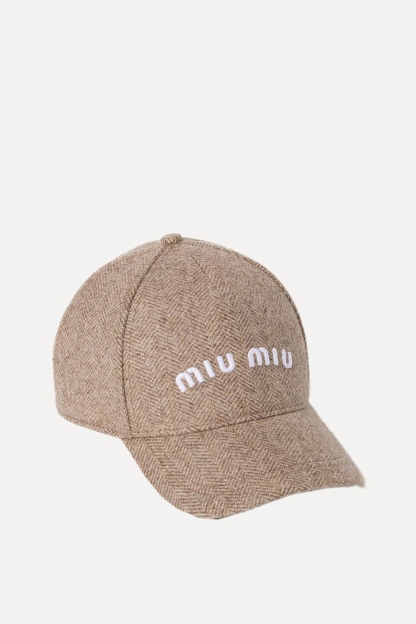 Chevron Baseball Cap from Miu Miu