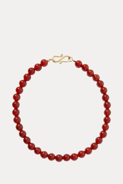 The Rose Gold-Plated Carnelian Bracelet from Lié Studio