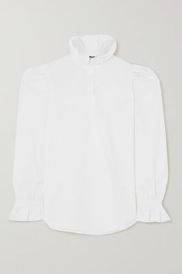 Ruffled Cotton-Poplin Shirt from Avavav