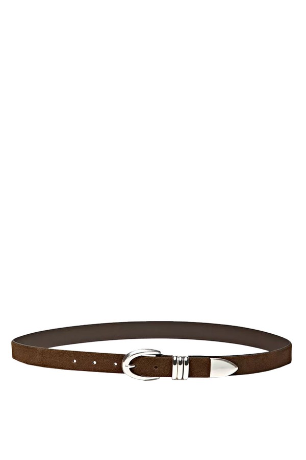 Nappa Leather Belt With Metallic Detail from Massimo Dutti
