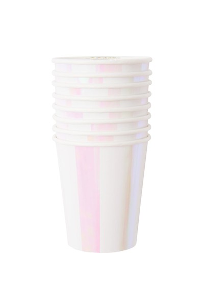 Iridescent Stripe Party Cups from MeriMeri