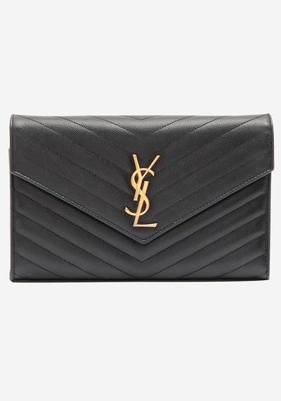 Paris Monogram Leather Chain Wallet from Saint Laurent