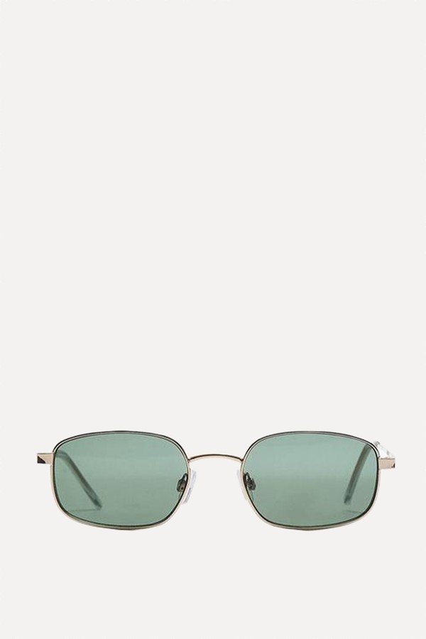 Rectangular Metal Sunglasses