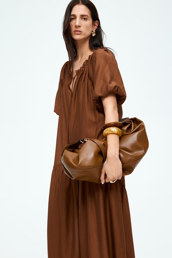 Drawstring-Detail Dress