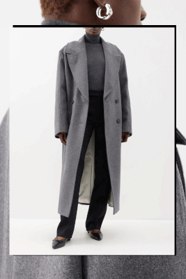 Oversized Double-Breasted Wool-Blend Coat, £878 | Rohe