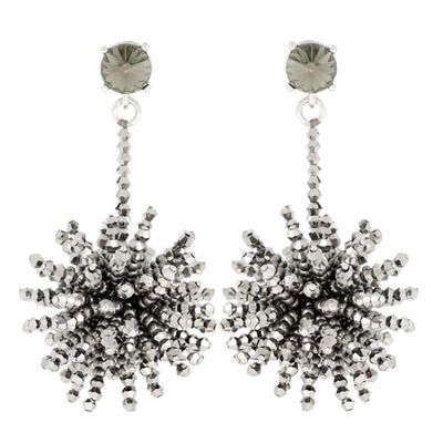 Crystal Embellished Beaded Earrings