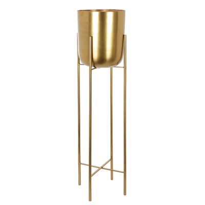 Gold Tone Large Planter 126x31cm