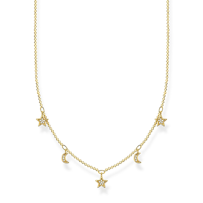 Necklace Crescent Moon & Stars