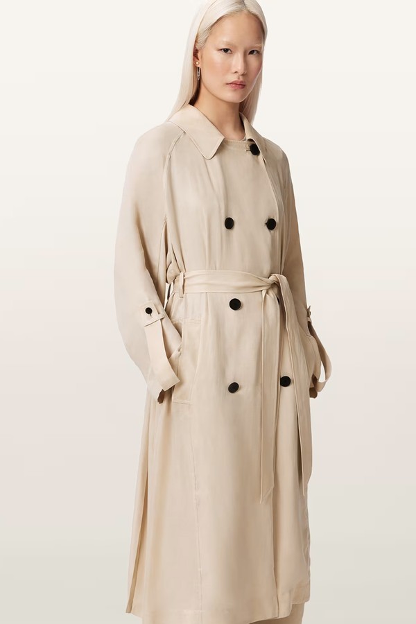 Lizie Double Breasted Trench Coat
