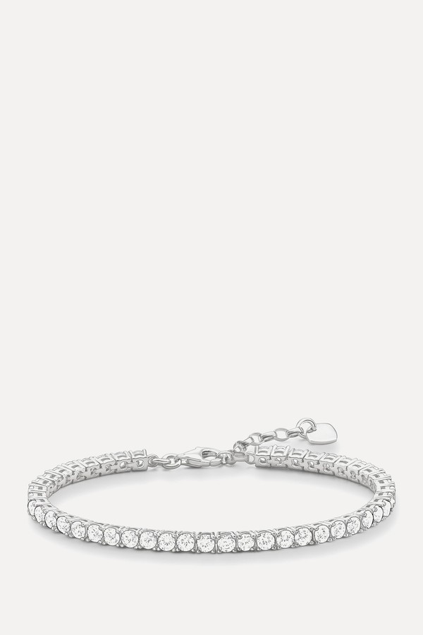 Tennis Bracelet With White Stones Silver from Thomas Sabo