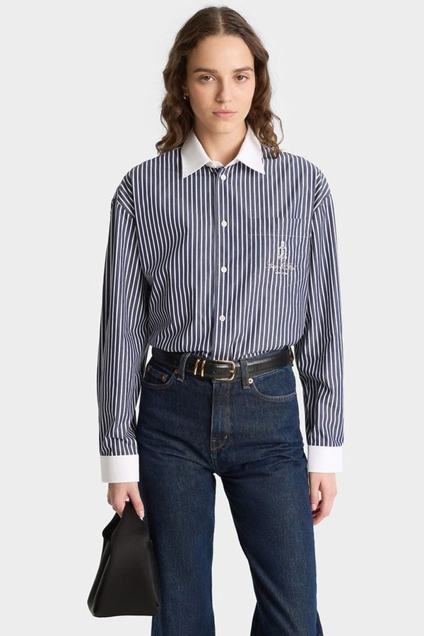 Vendome Oversized Shirt from Sporty & Rich