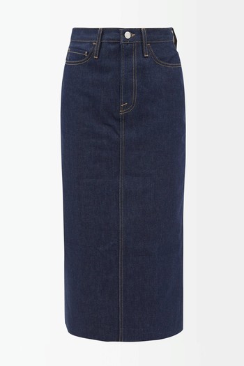 Denim Midi Skirt from Frame