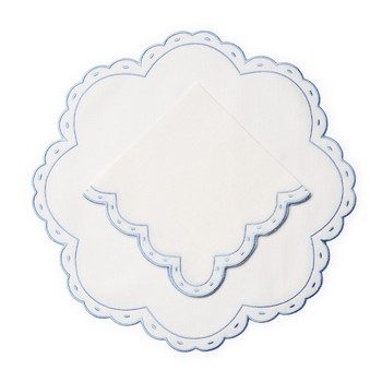 Ditsy Scallop Linen Placemats from Rebecca Udall