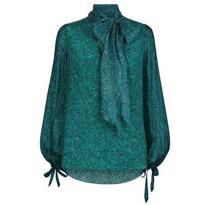 Emerald Printed Blouse from Beulah London