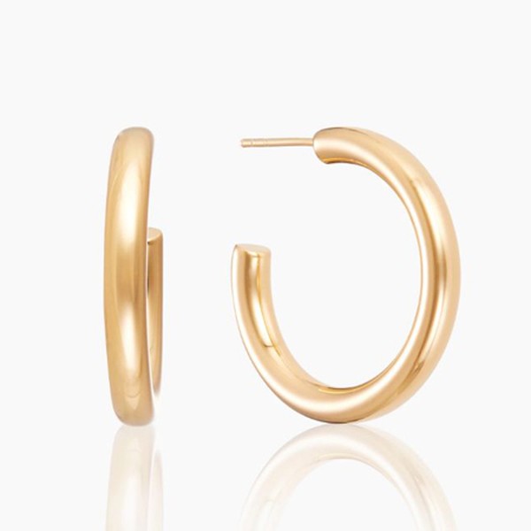 Gold Chunky Hoops from Otiumberg