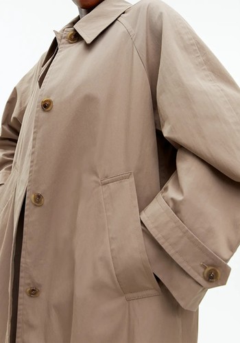 Cotton Blend Trench Coat