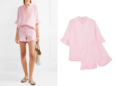 Ruffled Linen Pajama Set from Sleeper