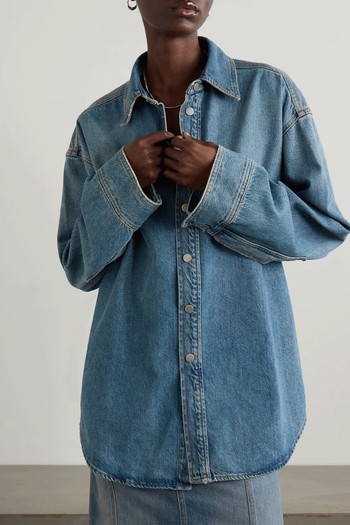 Ofelia Oversized Denim Shirt from HAIKURE