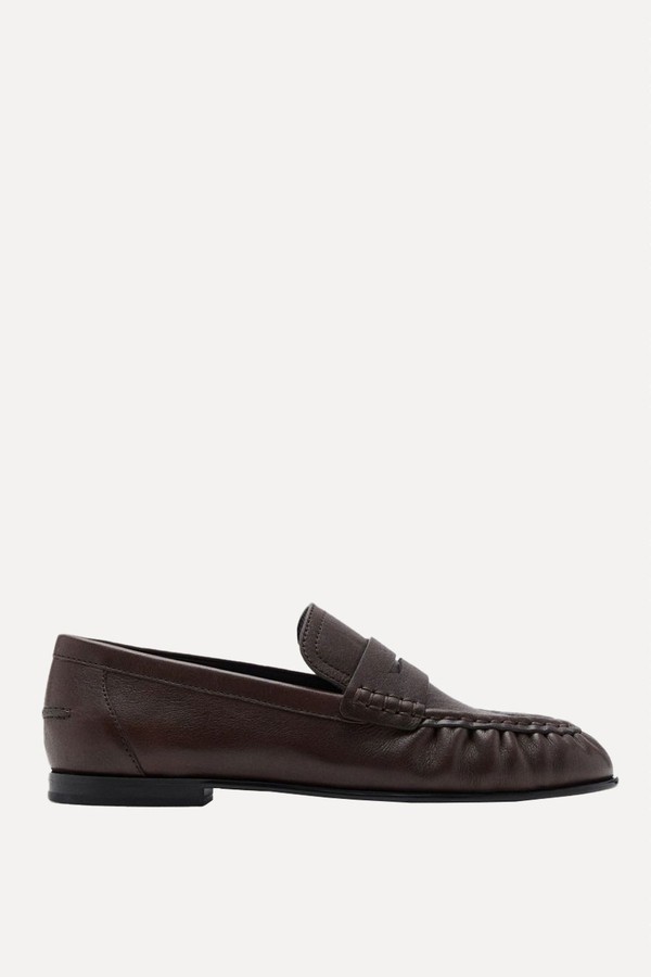 Leather Penny Loafers from Mango