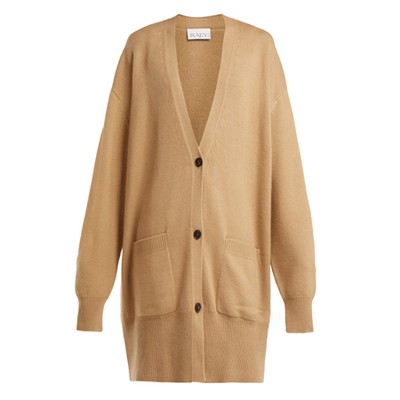 Long Line Cashmere Grandad Cardigan from Raey