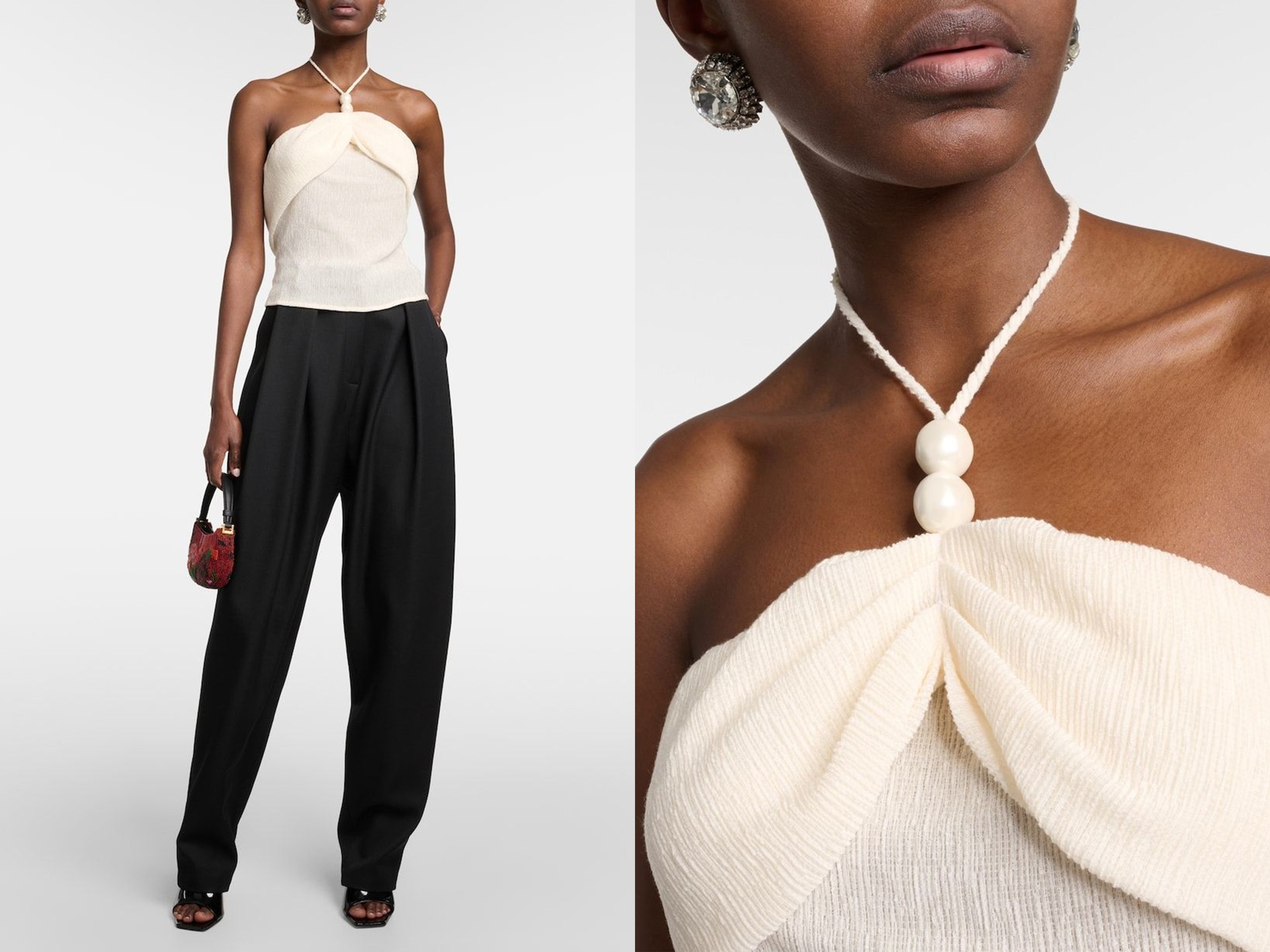 Embellished Halterneck Top from Magda Butrym