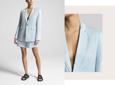 Azores Linen Blazer & Shorts, £425 & £220 | Asceno